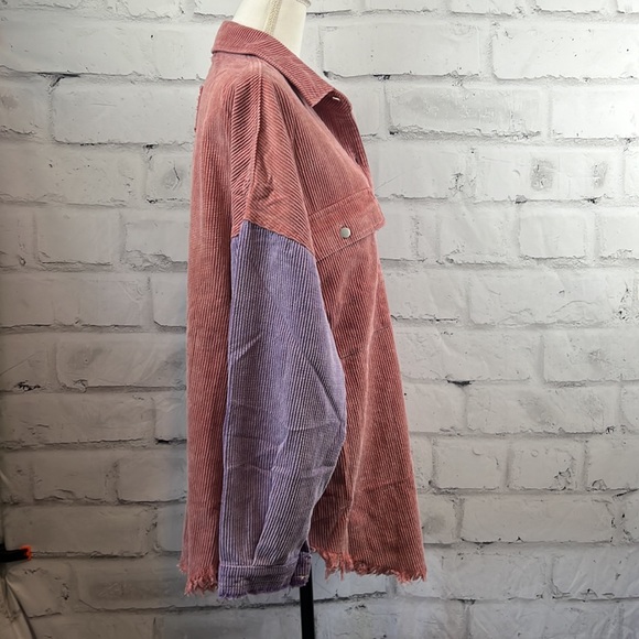 POL Mona Purple Tomato Corduroy Jacket - Picture 9 of 16